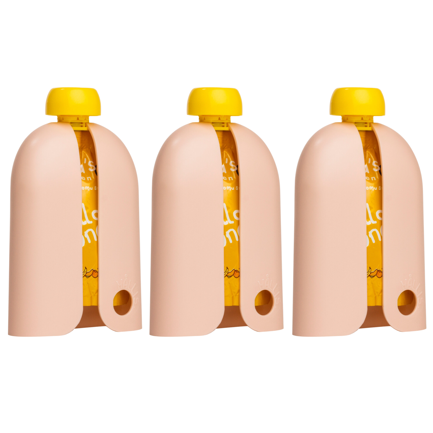 Kindertrekk™ The Swedish Squeeze Pouch Holder - 3pack | The Baby Product You Didn't Know You were Missing | Enjoy a Snack on The Go | No More Messy Clean-ups | Fits Most Squeeze Pouches | Age 9month+