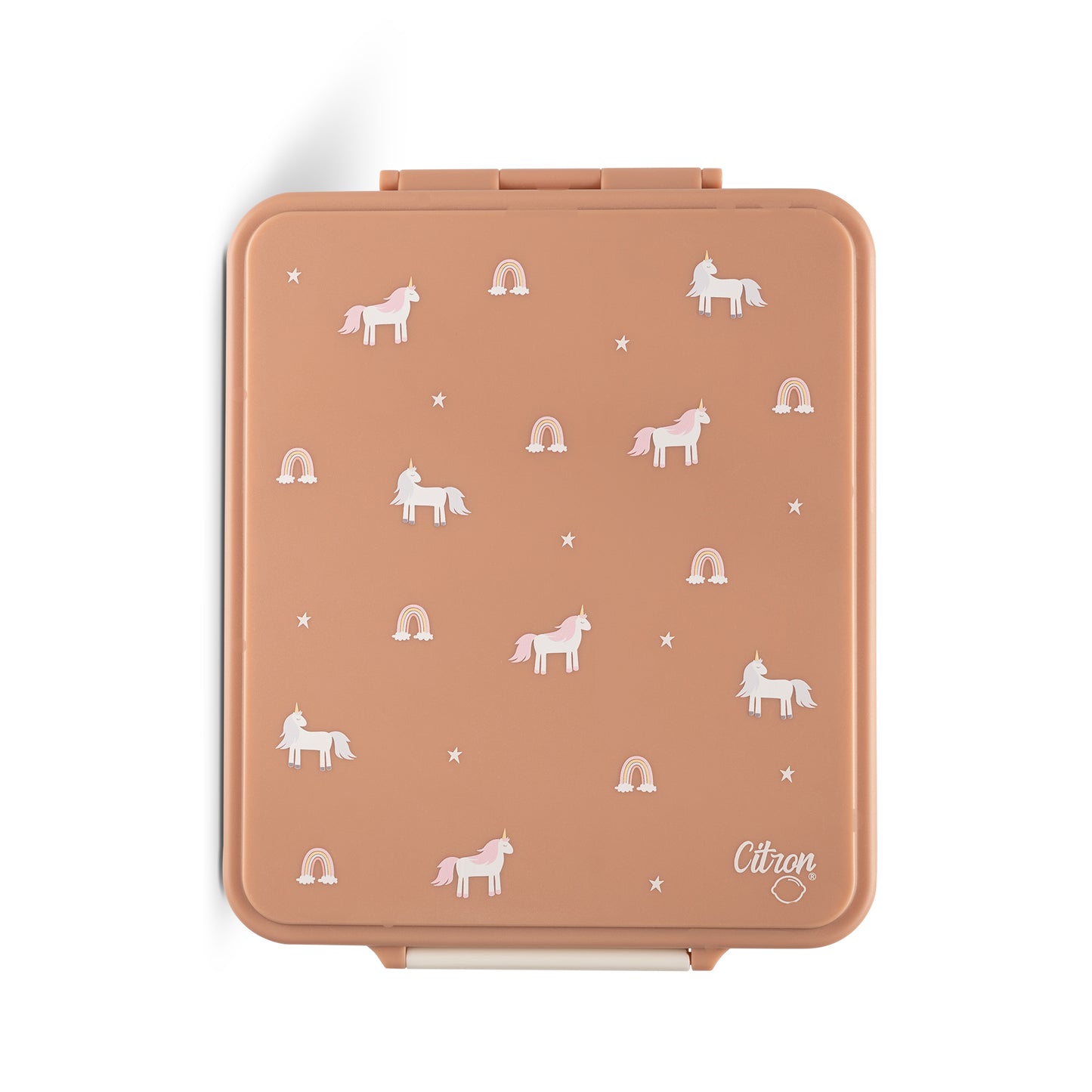 Grand Lunch Box combo - 4 Compartments + Food Jar + Sauce Jar - Unicorn Blush Pink