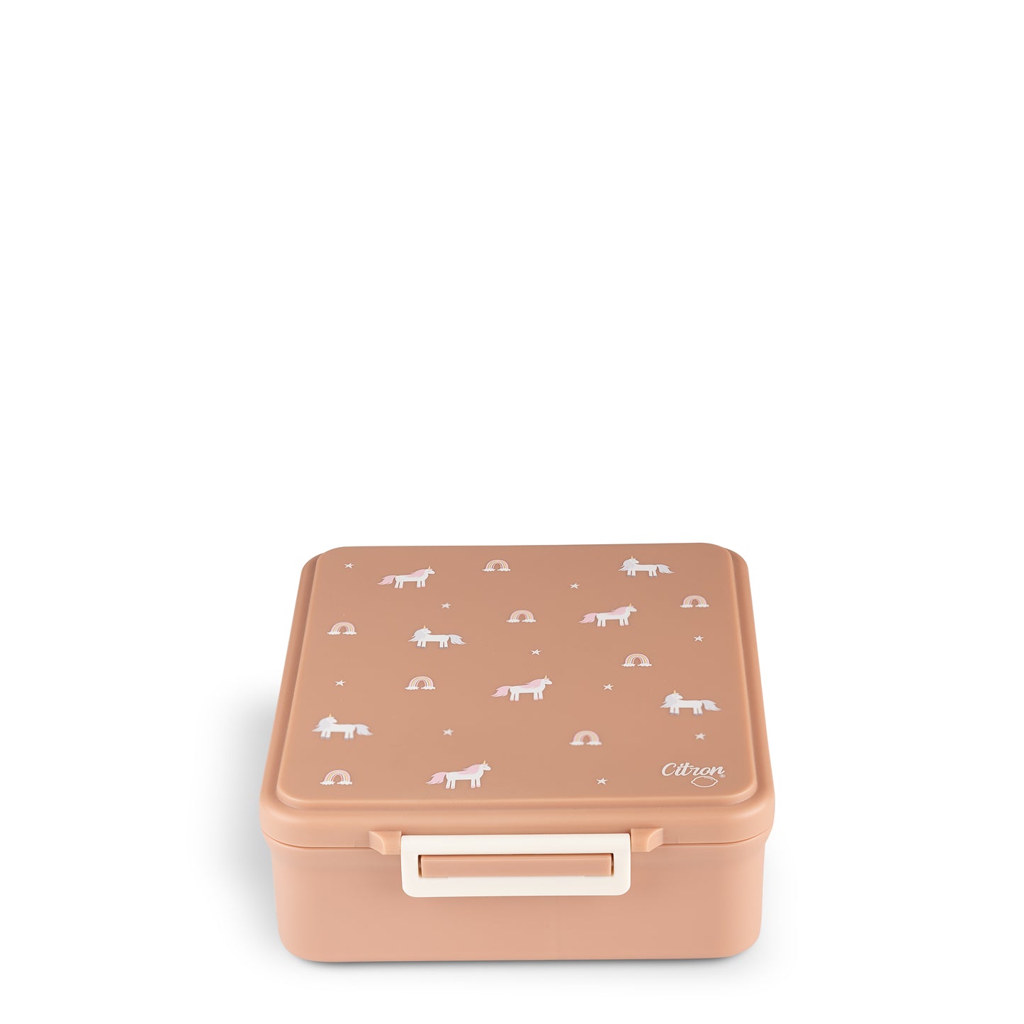 Grand Lunch Box combo - 4 Compartments + Food Jar + Sauce Jar - Unicorn Blush Pink