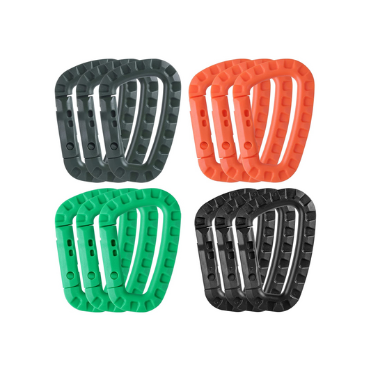 Tactical carabiner D ring - 4 pack