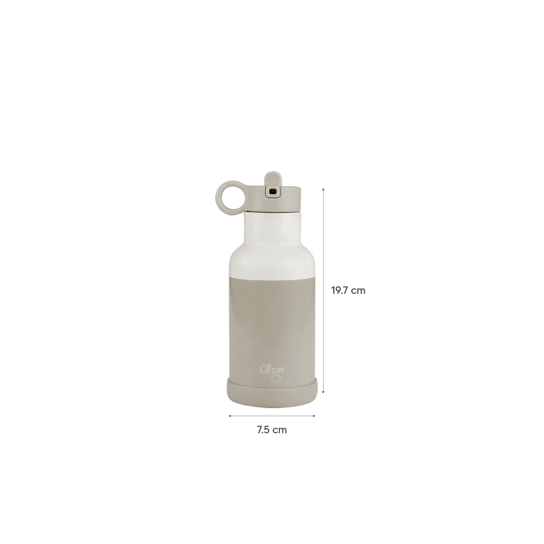 Water Bottle Stainless Steel - 350ml - Vacuum-insulated with a triple wall to maintain drinks at temperature - Liquids stay warm for 12hr and cold for 24hr